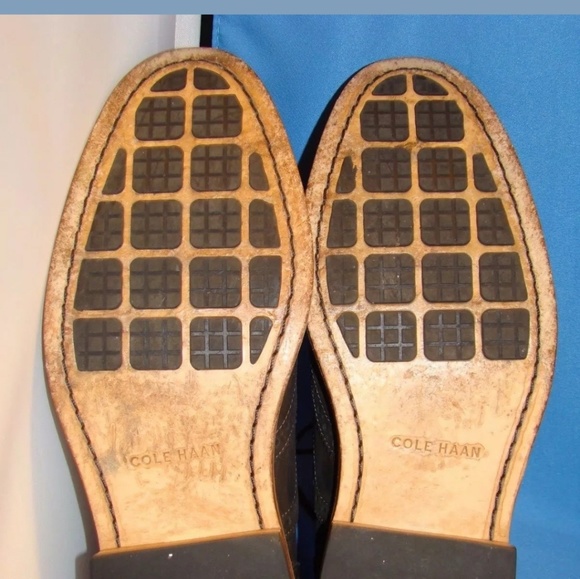 Men's Cole Haan Wingtip Shoes 9M Black - Picture 5 of 8